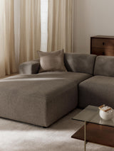 Mira Large Köşe Koltuk Boz Kahverengi