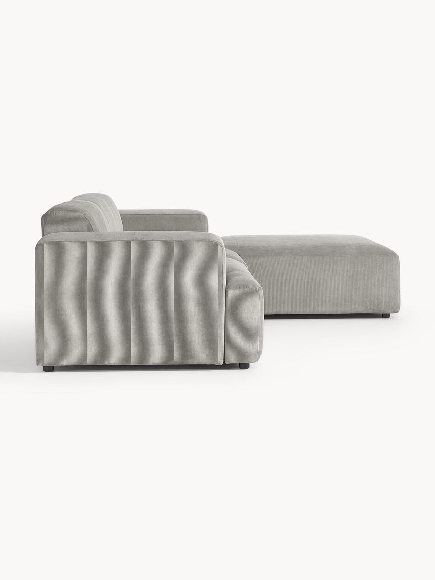 Mira Large Köşe Koltuk Gri Fitilli