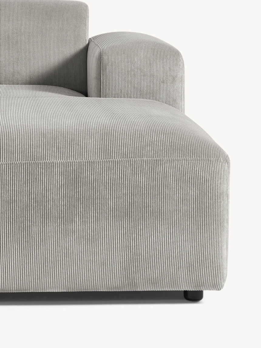 Mira Large Köşe Koltuk Gri Fitilli