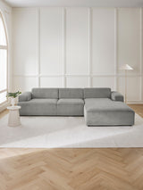 Mira Large Köşe Koltuk Gri Fitilli