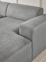 Mira Large Köşe Koltuk Gri Fitilli