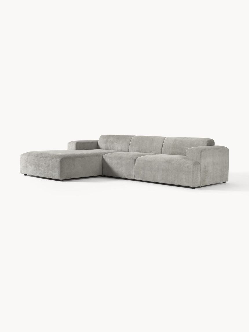 Mira Large Köşe Koltuk Gri Fitilli