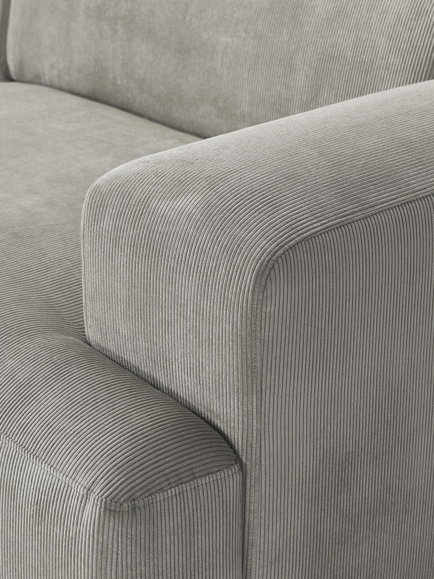 Mira Large Köşe Koltuk Gri Fitilli