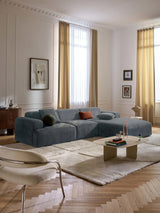 Mira Large Köşe Koltuk Gri Mavi Şönil