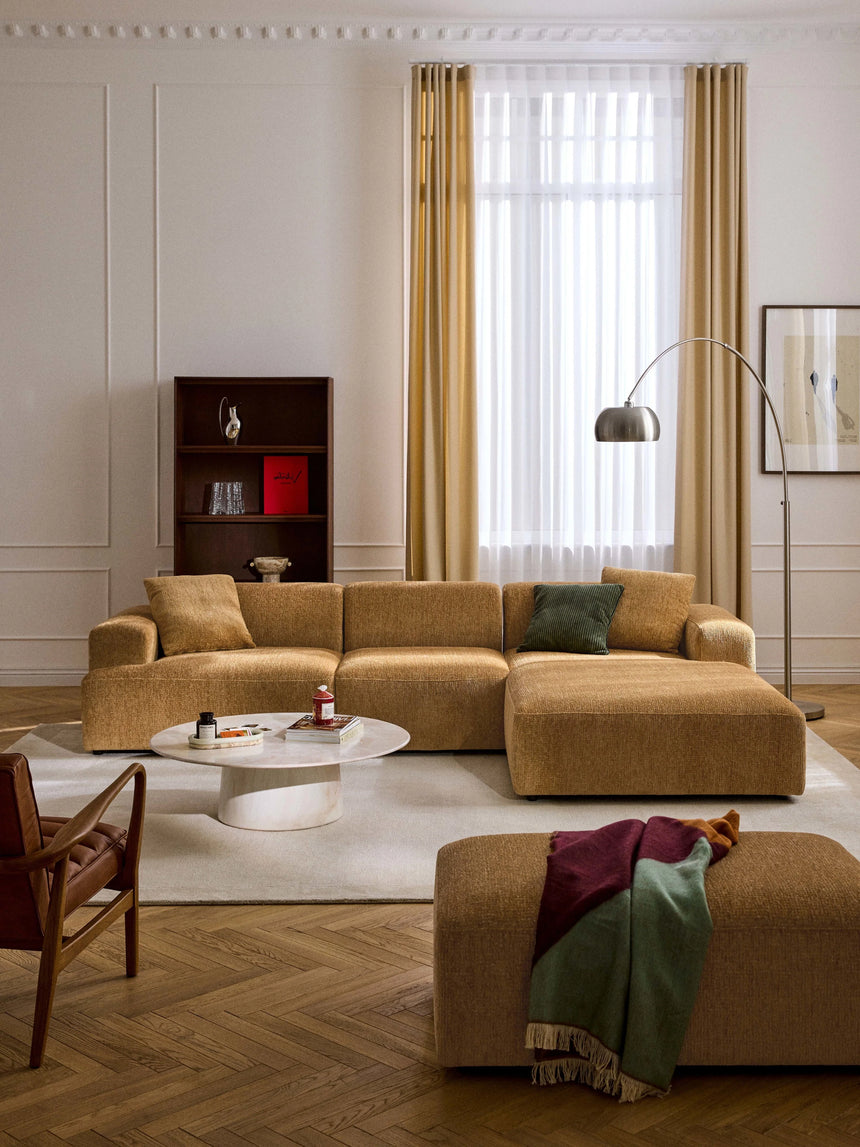 Mira Large Köşe Koltuk Hardal Sarısı Şönil