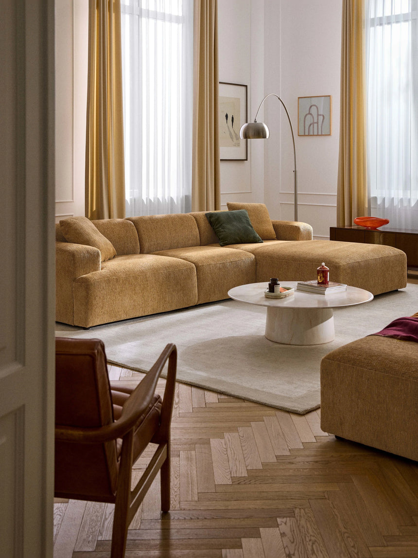 Mira Large Köşe Koltuk Hardal Sarısı Şönil