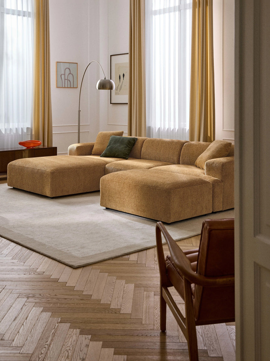 Mira Large Köşe Koltuk Hardal Sarısı Şönil