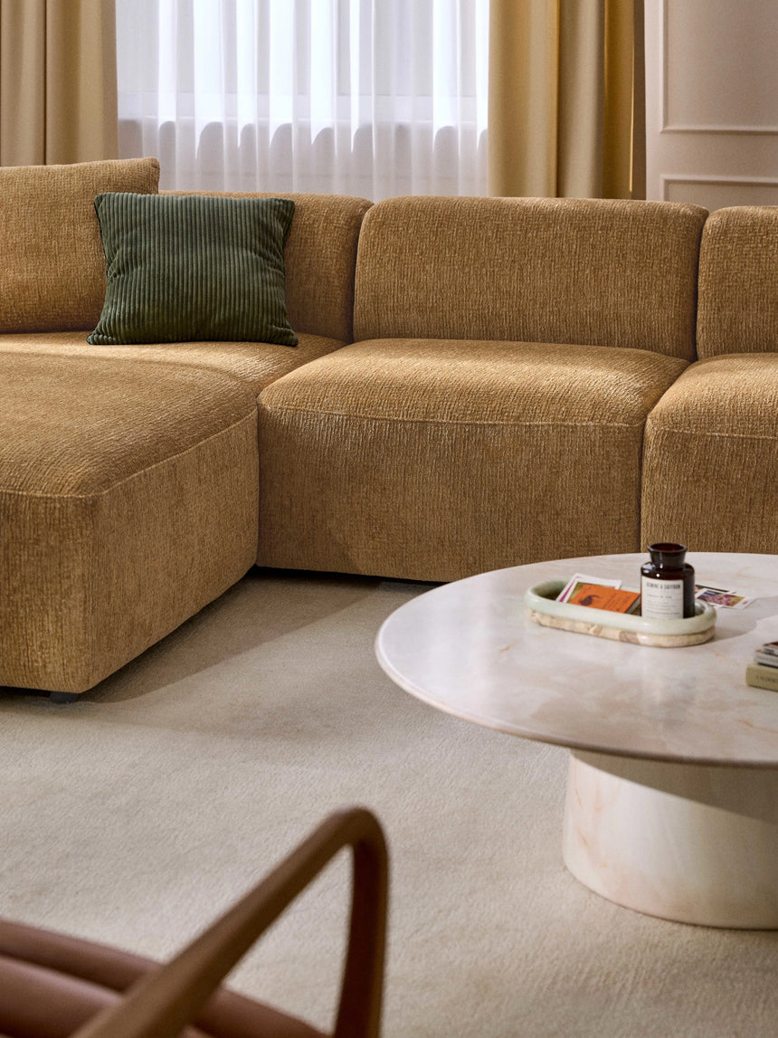 Mira Large Köşe Koltuk Hardal Sarısı Şönil