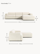 Mira Large Köşe Koltuk Kırık Beyaz
