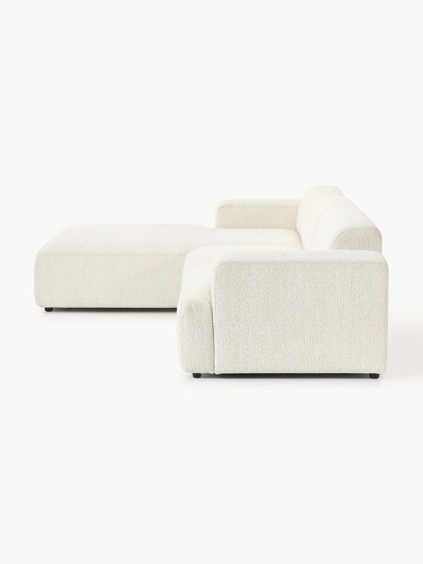 Mira Large Köşe Koltuk Kırık Beyaz Şönil