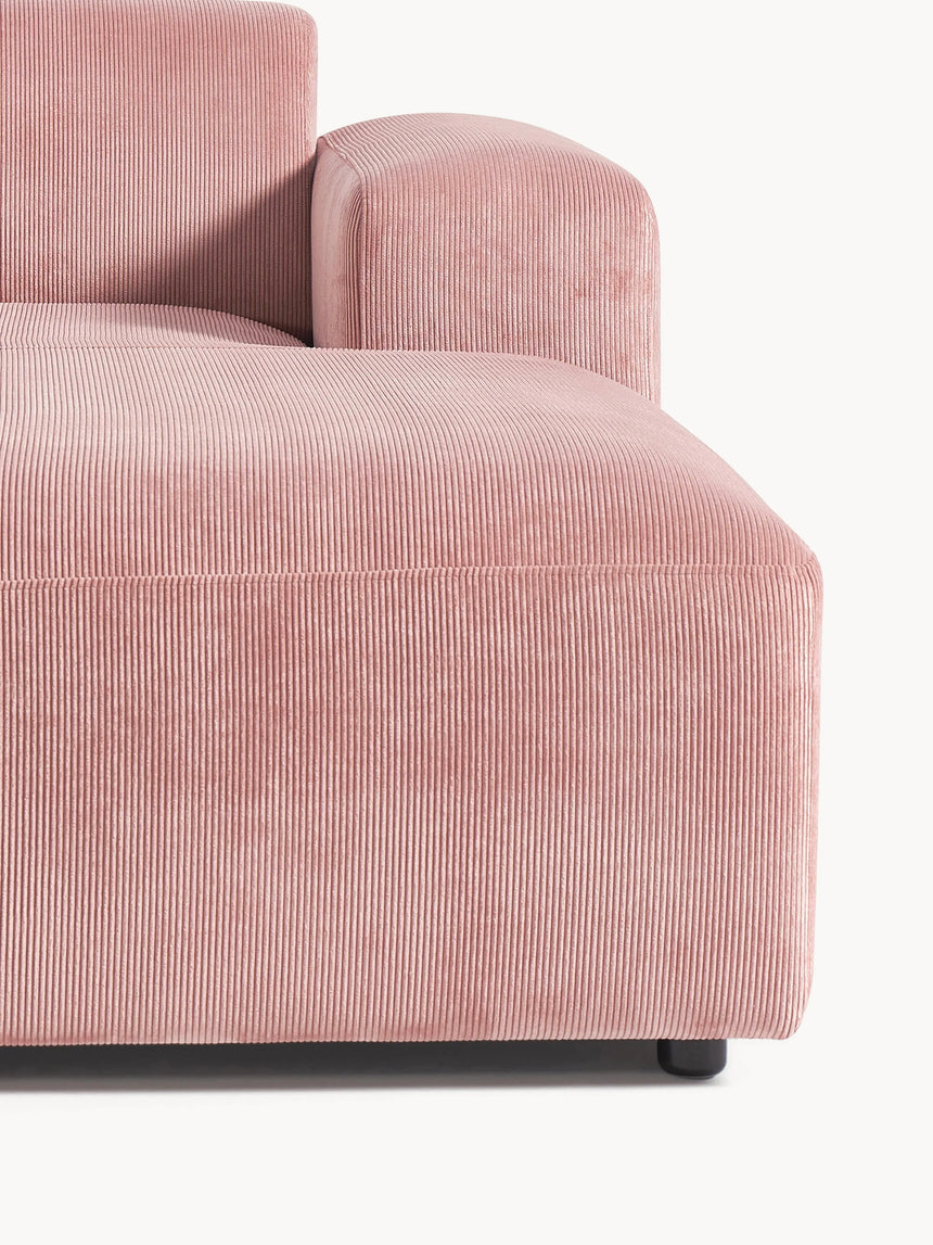 Mira Large Köşe Koltuk Pembe Fitilli