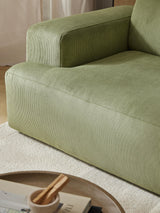 Mira Large Köşe Koltuk Zeytin Yeşili Fitilli
