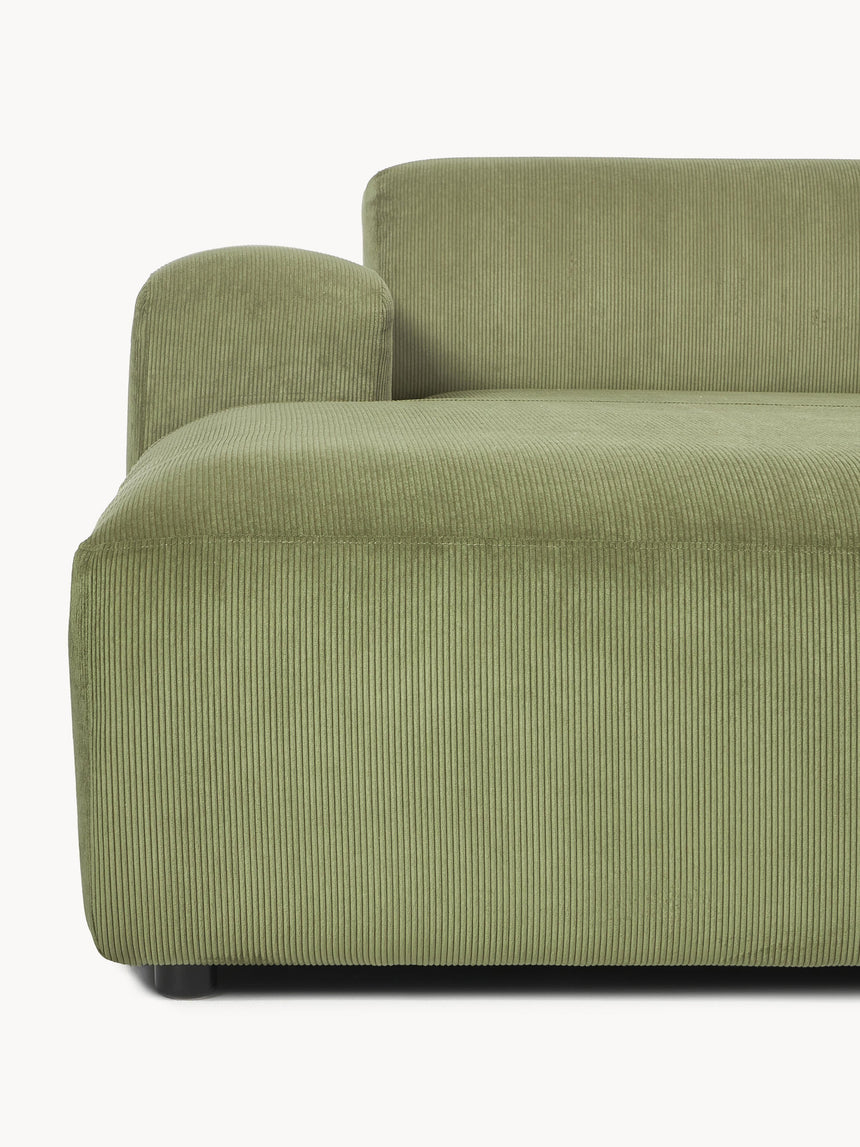 Mira Large Köşe Koltuk Zeytin Yeşili Fitilli