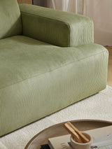 Mira Large Köşe Koltuk Zeytin Yeşili Fitilli