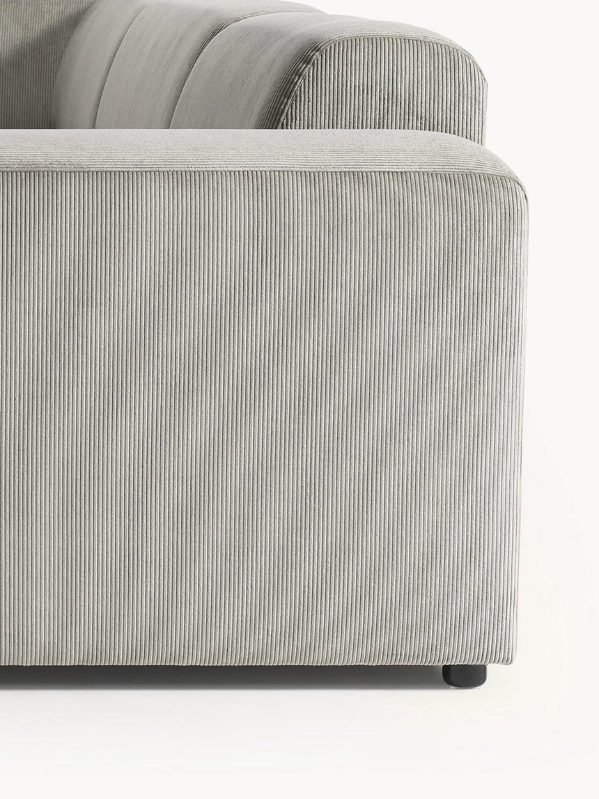 Mira Max Köşe Koltuk Gri Fitilli