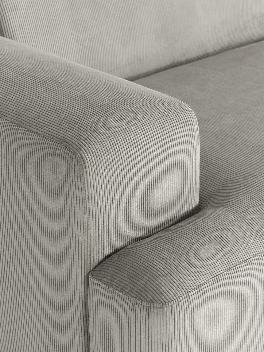 Mira Max Köşe Koltuk Gri Fitilli