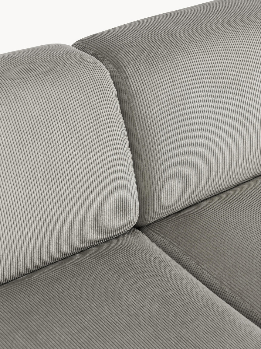 Mira Max Köşe Koltuk Gri Fitilli