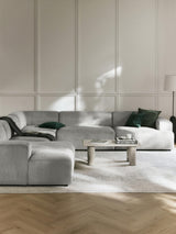 Mira Max Köşe Koltuk Gri Fitilli