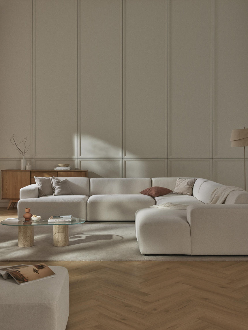 Mira Max Köşe Koltuk Kırık Beyaz