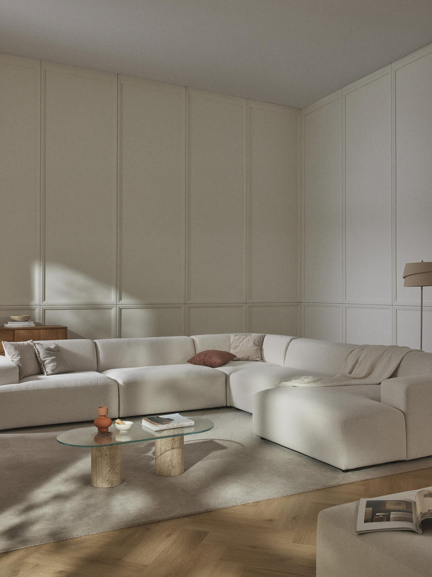 Mira Max Köşe Koltuk Kırık Beyaz