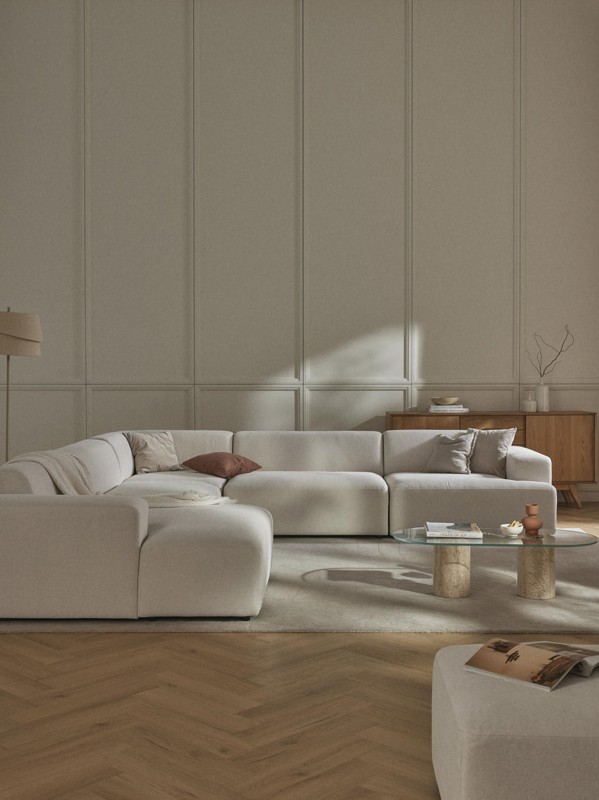 Mira Max Köşe Koltuk Kırık Beyaz