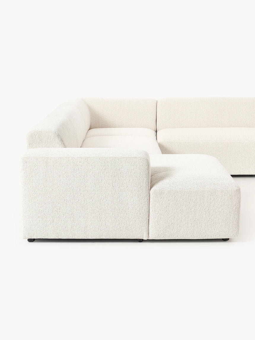 Mira Max Köşe Koltuk Kırık Beyaz Şönil