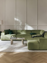 Mira Max Köşe Koltuk Zeytin Yeşili Fitilli