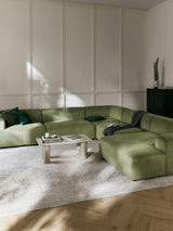 Mira Max Köşe Koltuk Zeytin Yeşili Fitilli