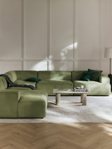 Mira Max Köşe Koltuk Zeytin Yeşili Fitilli