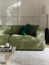 Mira Max Köşe Koltuk Zeytin Yeşili Fitilli