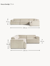 Mira Plus Köşe Koltuk Bej Fitilli