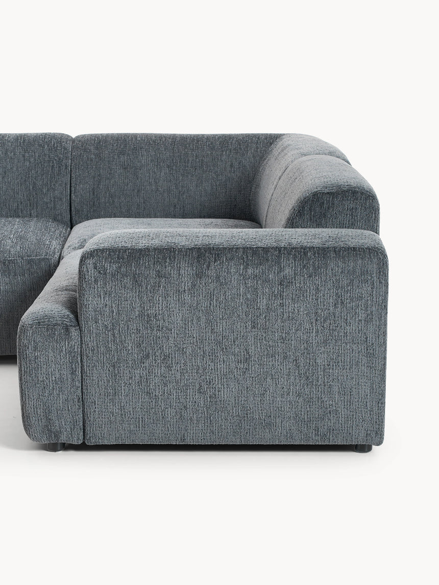 Mira Plus Köşe Koltuk Gri Mavi Şönil