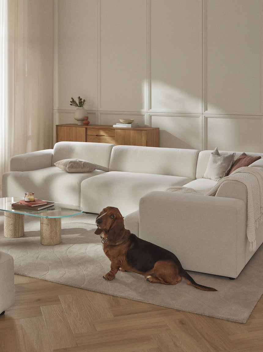 Mira Plus Köşe Koltuk Kırık Beyaz