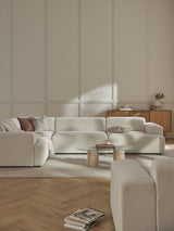 Mira Plus Köşe Koltuk Kırık Beyaz