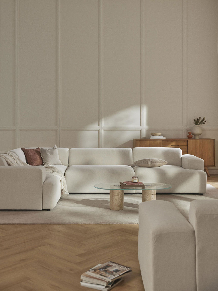 Mira Plus Köşe Koltuk Kırık Beyaz