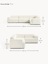 Mira Plus Köşe Koltuk Kırık Beyaz Şönil