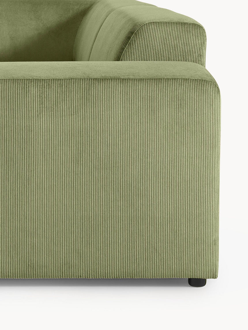 Mira Plus Köşe Koltuk Yeşil Fitilli