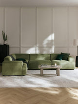 Mira Plus Köşe Koltuk Yeşil Fitilli