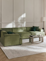 Mira Plus Köşe Koltuk Yeşil Fitilli