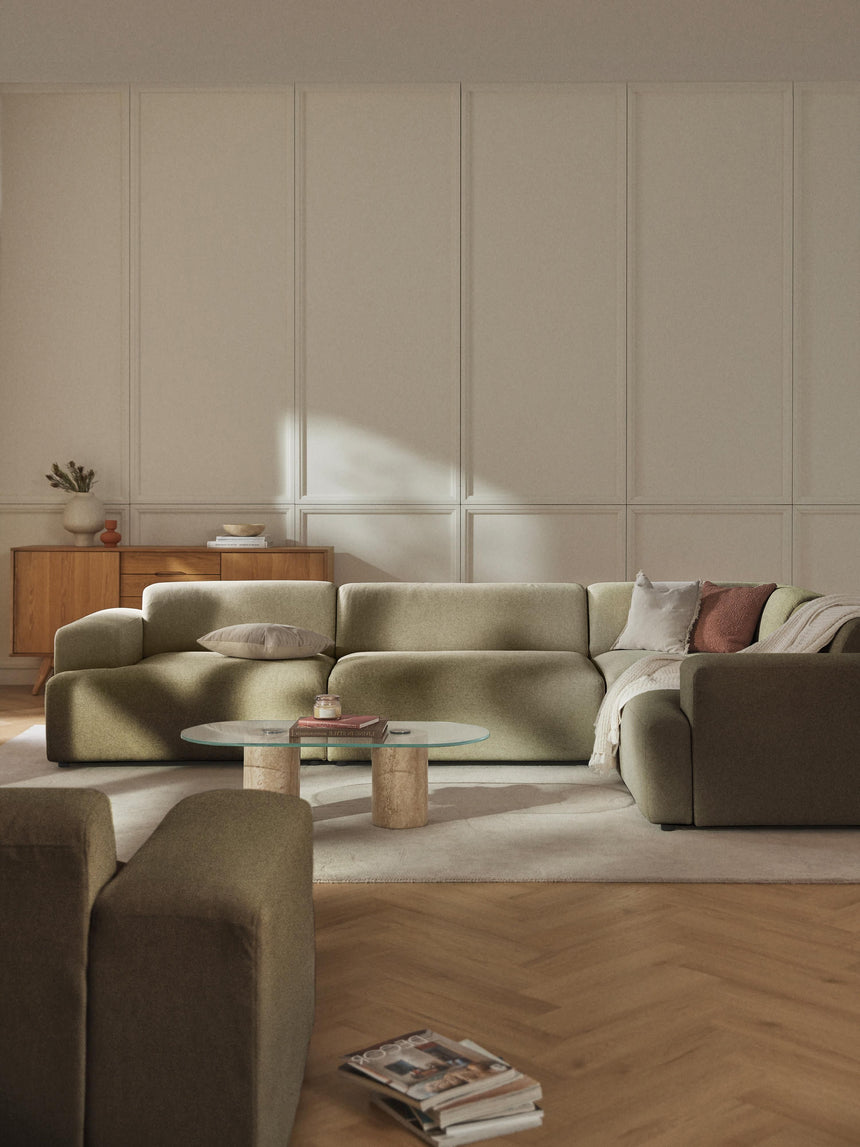 Mira Plus Köşe Koltuk Zeytin Yeşili