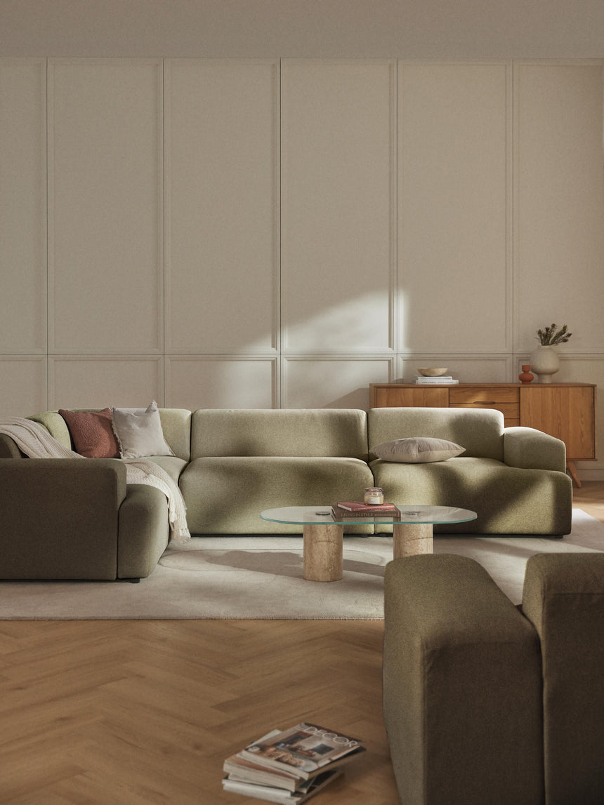 Mira Plus Köşe Koltuk Zeytin Yeşili