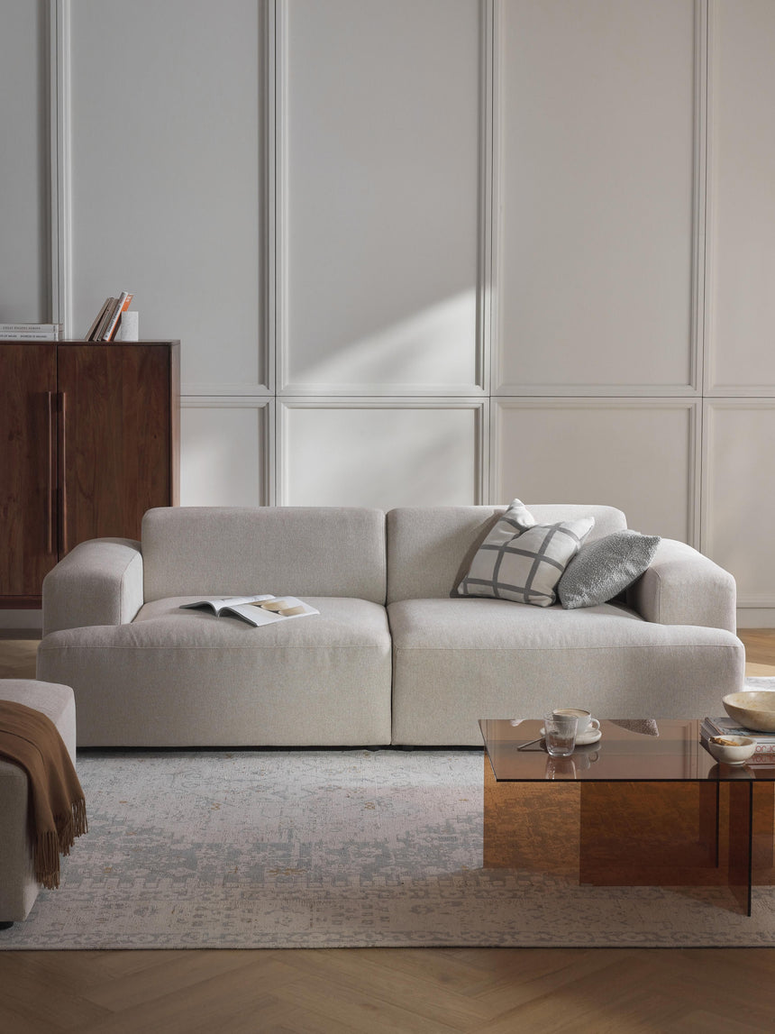 Mira Üçlü Koltuk Açık Bej