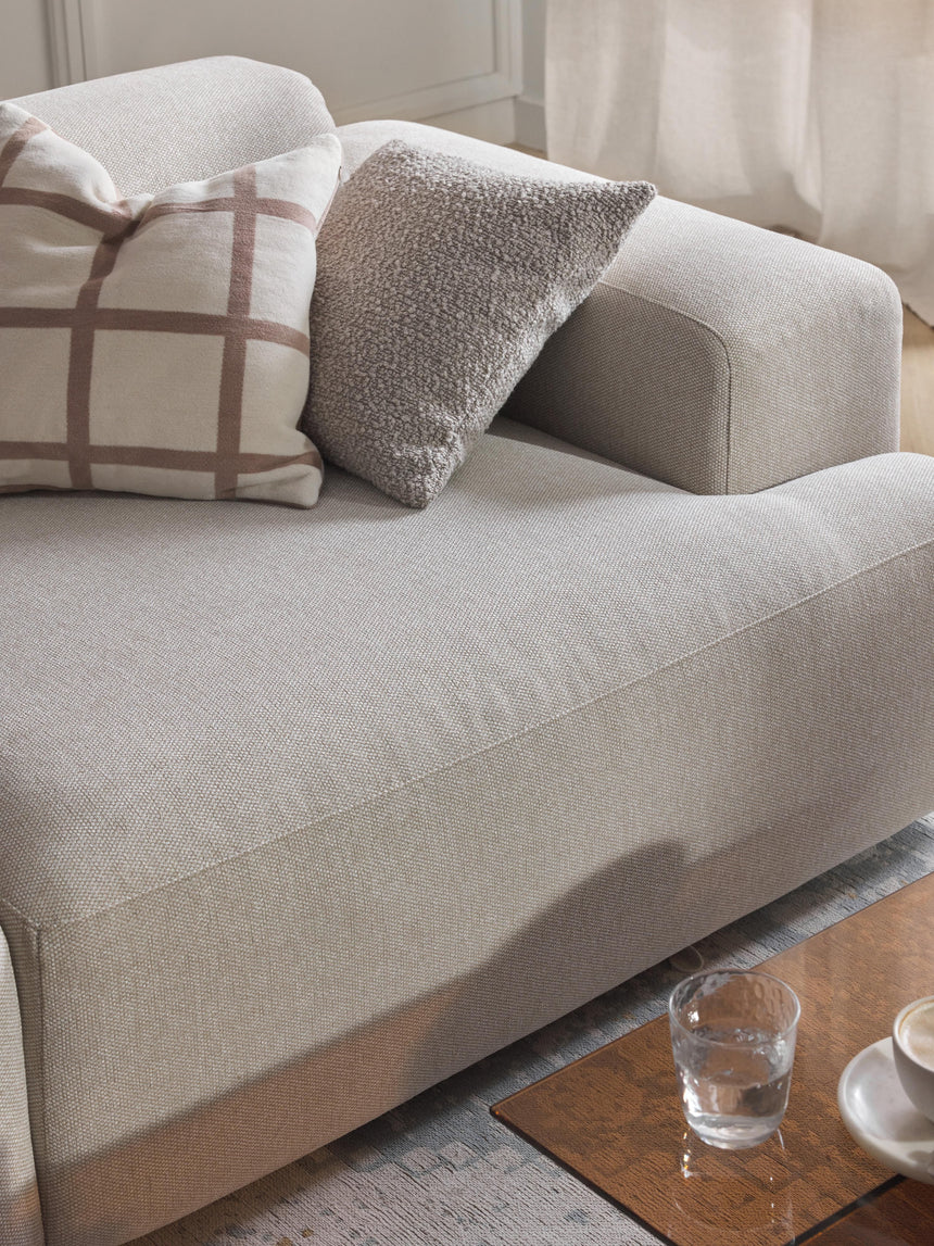 Mira Üçlü Koltuk Açık Bej