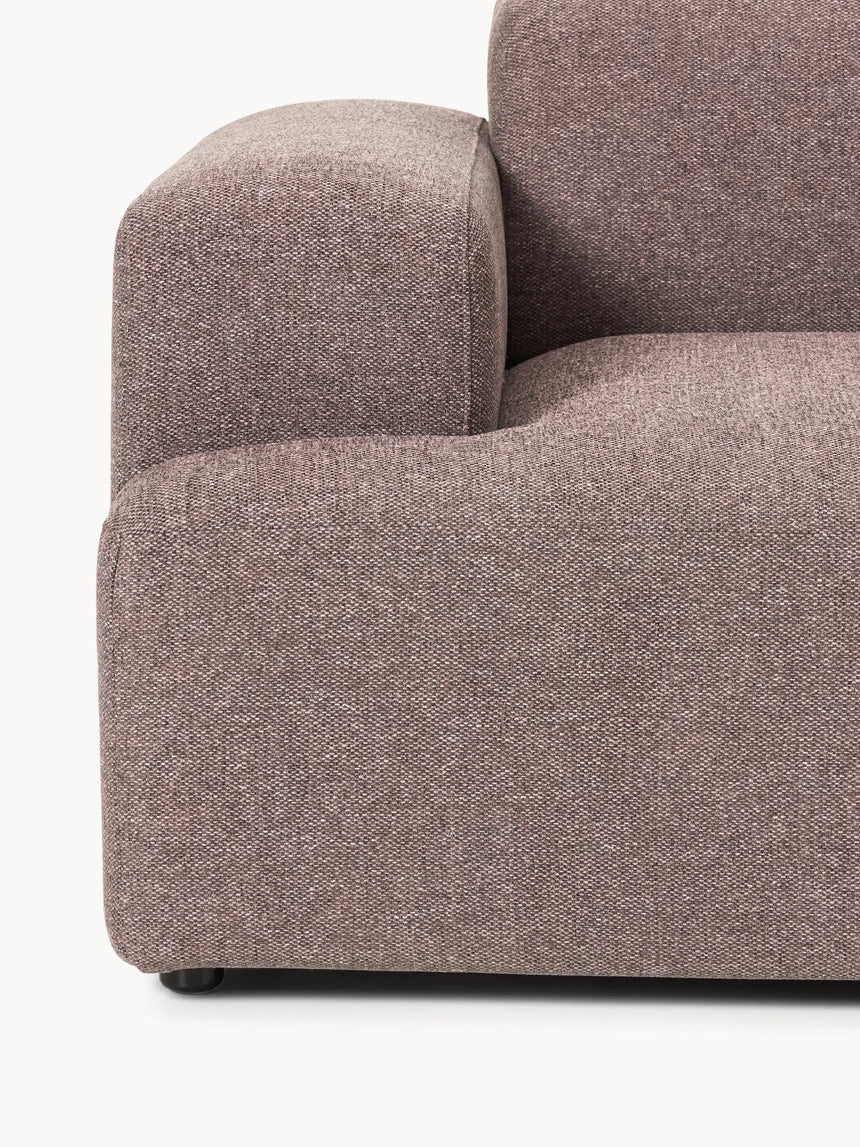 Mira Üçlü Koltuk Antik Pembe