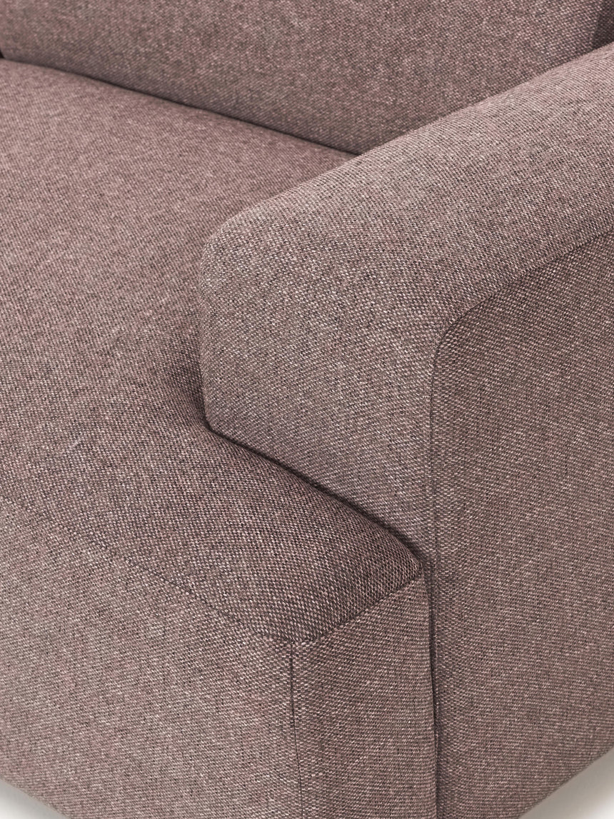 Mira Üçlü Koltuk Antik Pembe