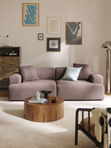 Mira Üçlü Koltuk Antik Pembe