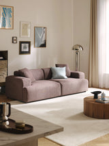 Mira Üçlü Koltuk Antik Pembe