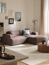 Mira Üçlü Koltuk Antik Pembe