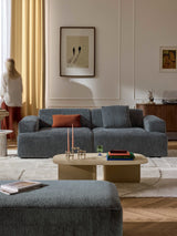 Mira Üçlü Koltuk Gri Mavi Şönil