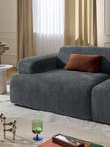 Mira Üçlü Koltuk Gri Mavi Şönil